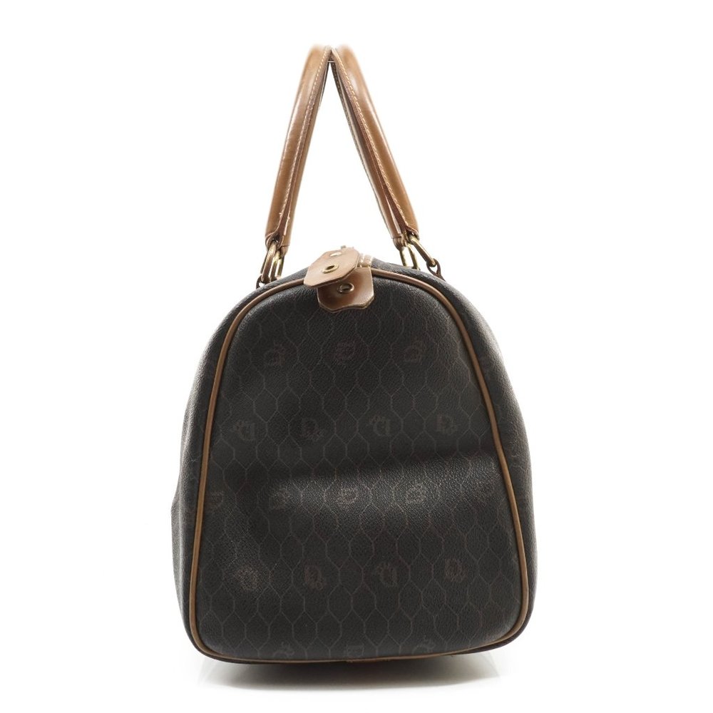 Vintage Christian Dior Hand Bag Pvc Dark #15989C12 - Picture 7 of 14